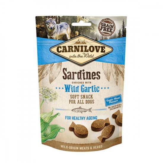 Carnilove Sardines Enriched With Rosemary Soft Snack For Dogs 200g