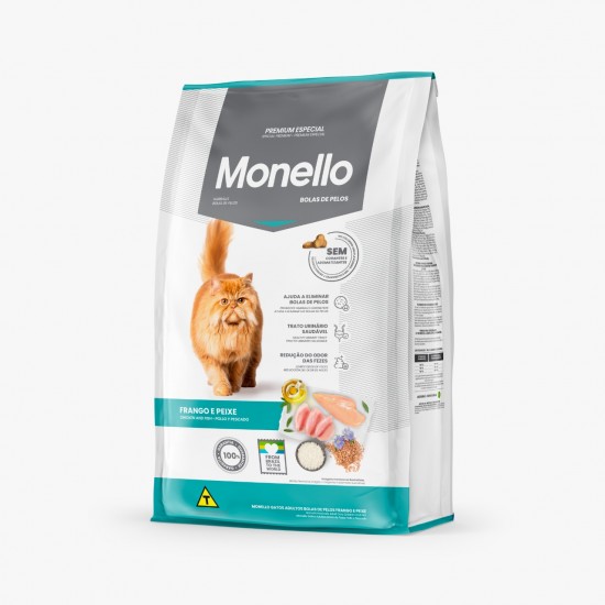 Monello Adult Cat Hairball  Chiken and Fish Flavor  