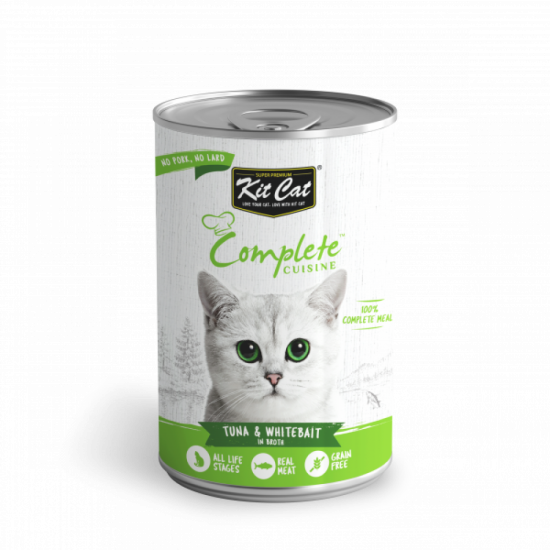 Kit Cat  Complete Cuisine Tuna & Whitebait In Broth -150g