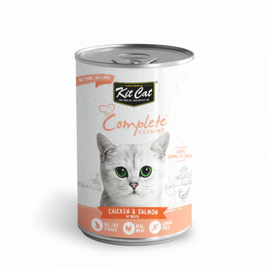 Kit Cat  Complete Cuisine Chicken & Salmon In Broth -150g