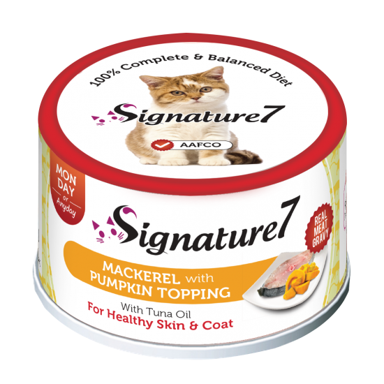 سيقنتشر7 طعام رطب للقطط ماركيل واليقطين 70جم