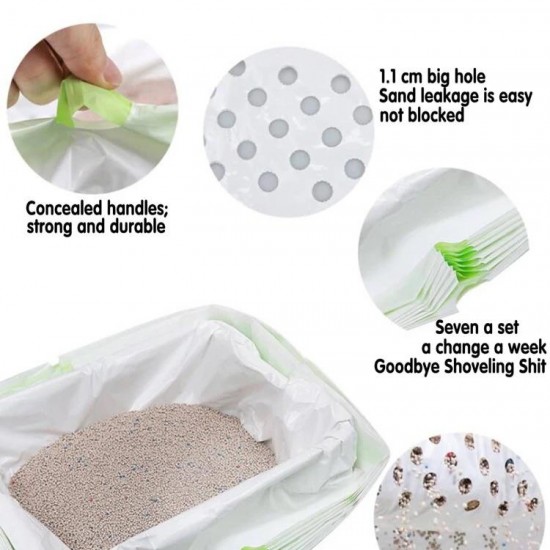 أكياس قمامة لرمل القطط
