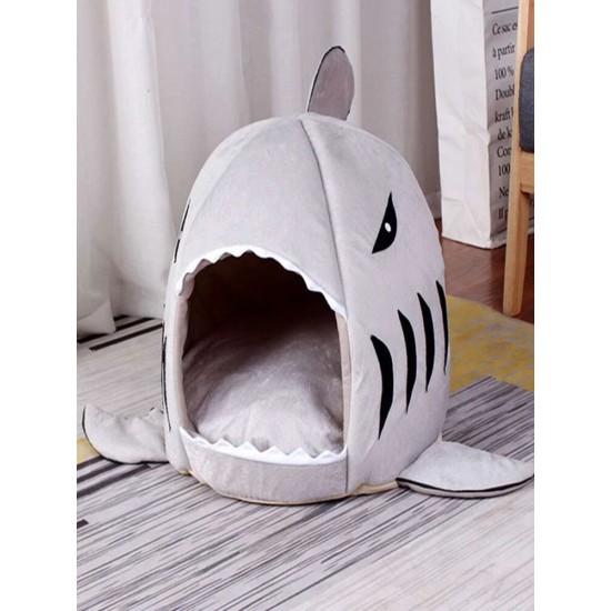 سرير حيوانات أليفة شكل سمك القرش