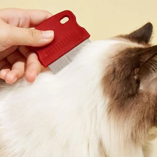 مشط شعر حيوان اليف من الفولاذ المقاوم للصدأ