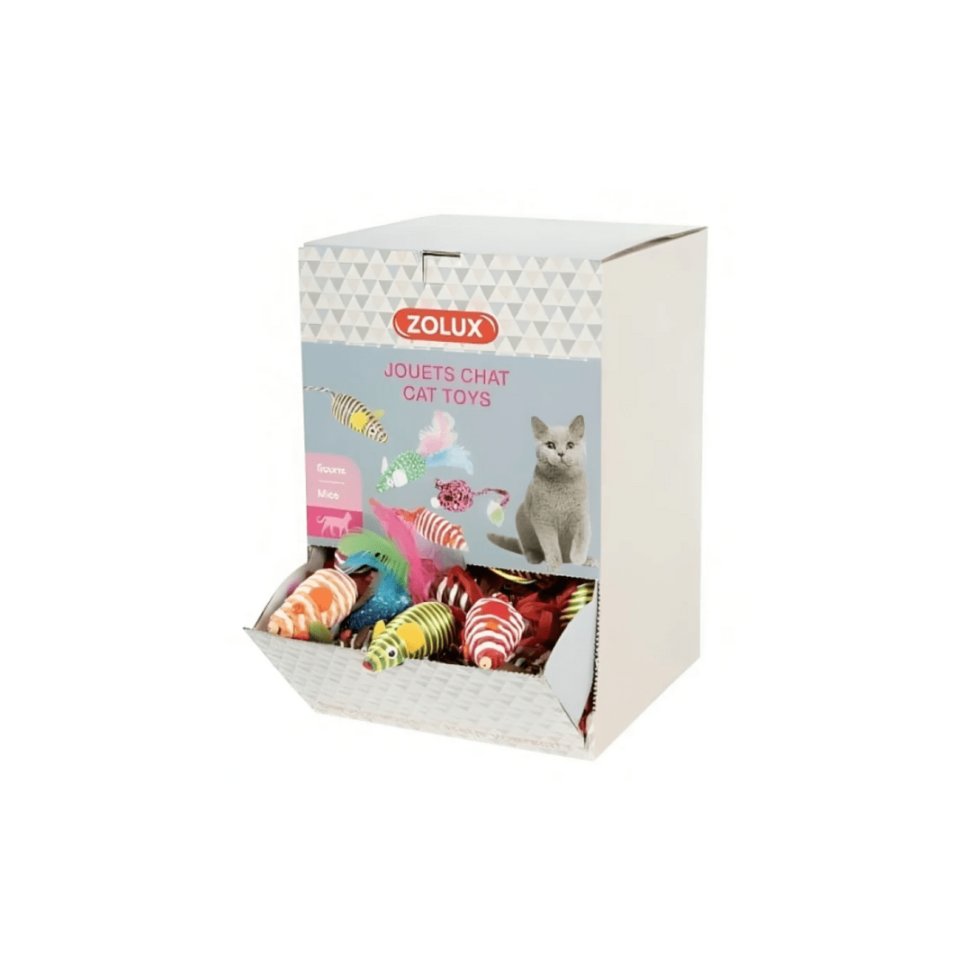 Zolux Cat Toys - Mice Zolux Cat Toys - Colorful Mice - الصورة 1