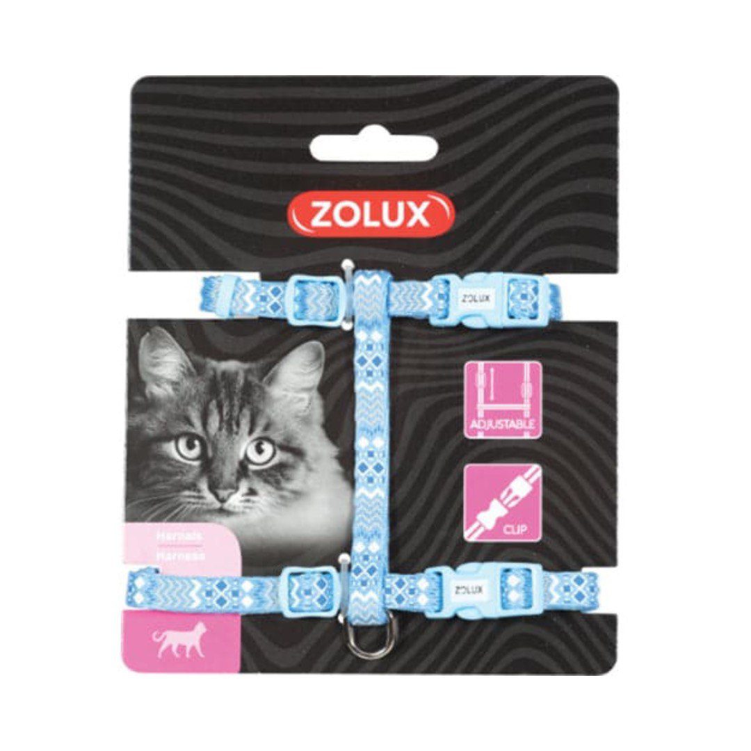 Zolux Nylon Harness Ethnic Regular لجام زولوكس نايلون إثنيك للقطط - الصورة 1