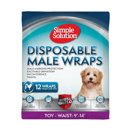 Simple Solution male dog diapers - 12 pieces