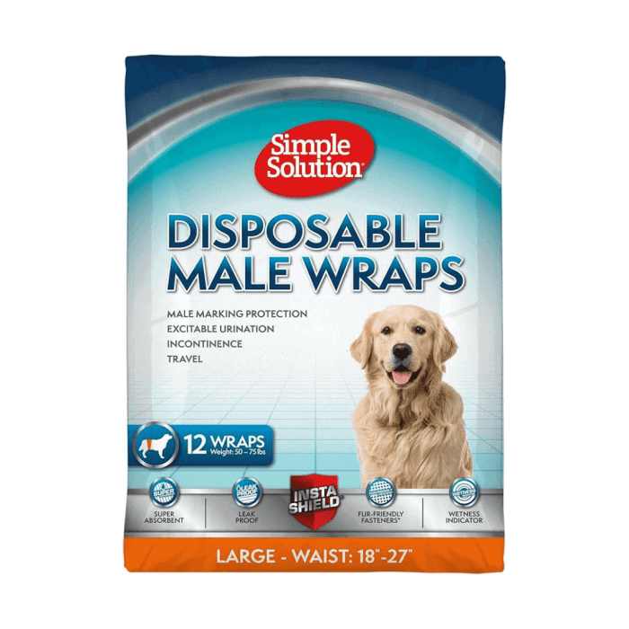 Simple Solution male dog diapers - 12 pieces - Image 4