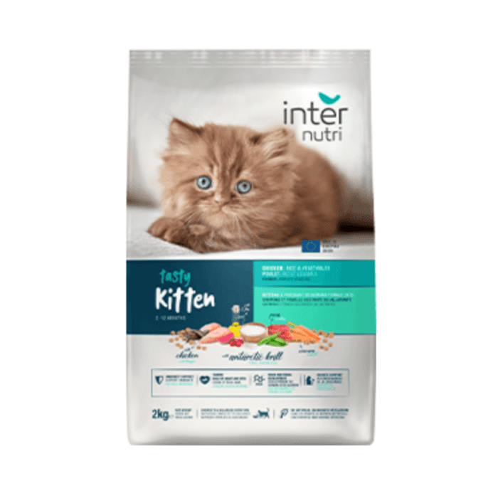 Inter Nutri Tasty Cat Kitten Food with Chicken and Rice - Image 2