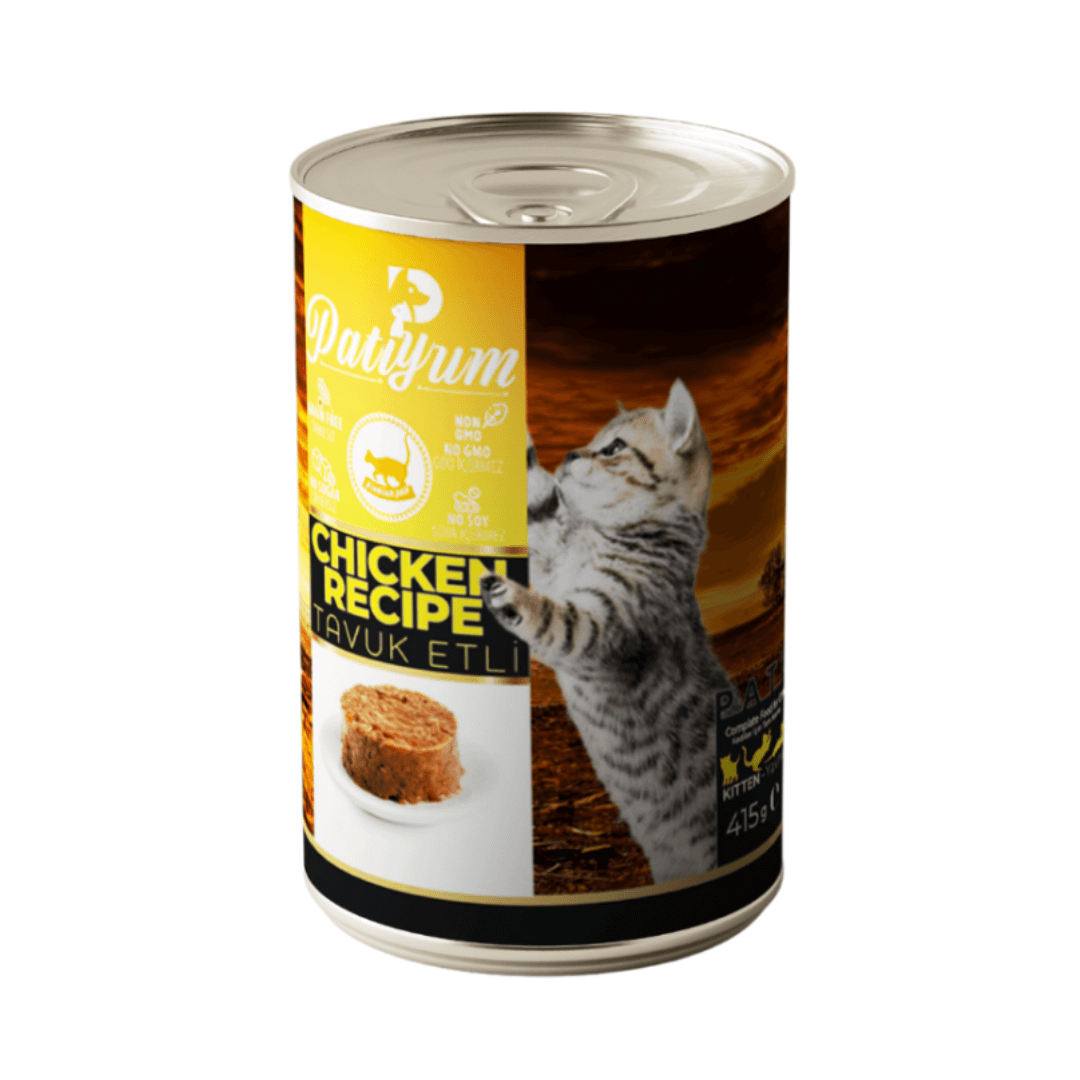 Patiyum | Wet Food for Kitten with Chicken Pate طعام رطب للقطط الصغيرة من باتيوم بنكهة معجون الدجاج - الصورة 1