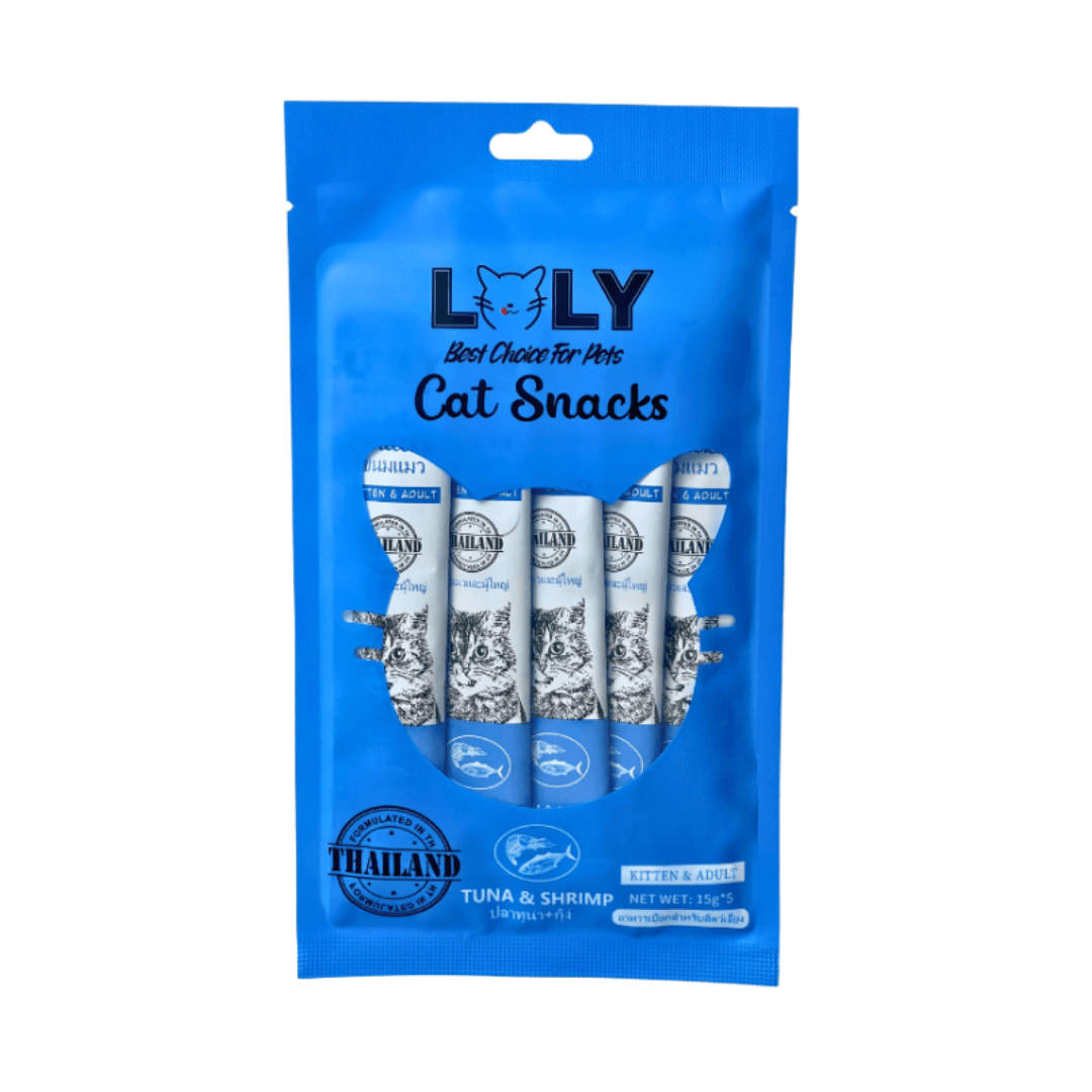 LOLY | Cat Snacks with Tuna and Shrimp لولي | مكافآت القطط بنكهة التونة والروبيان - الصورة 1