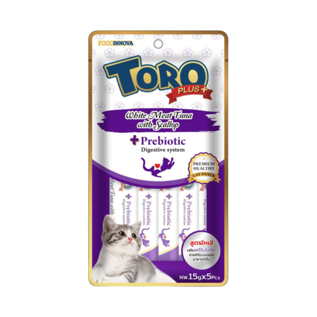 Toro plus | White Meat Tuna with Scallop Cat Treat Toro plus | White Meat Tuna with Scallop Cat Treat - Image 1