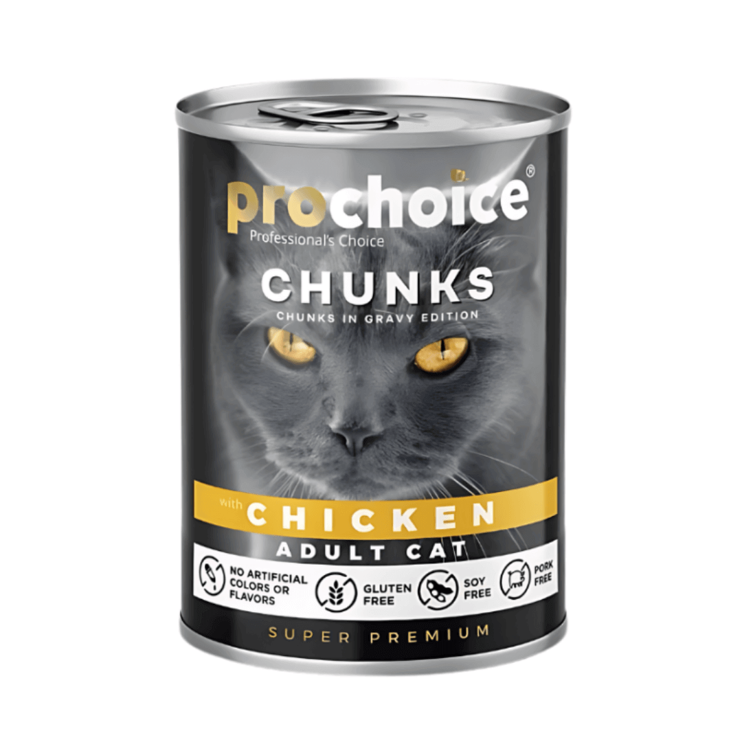 Prochoice | Food For Adult Cats With Chicken in Gravy طعام بروتشويس للقطط البالغة بقطع الدجاج في المرق - الصورة 1