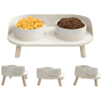 Double Feeding Bowl on The Stand for Animals - Image 2