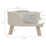 Double Feeding Bowl on The Stand for Animals - Image 3