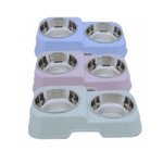 Double Feeding Bowl For Pets - Image 2