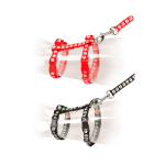 Duvo+ Cat walking set paws Black/red