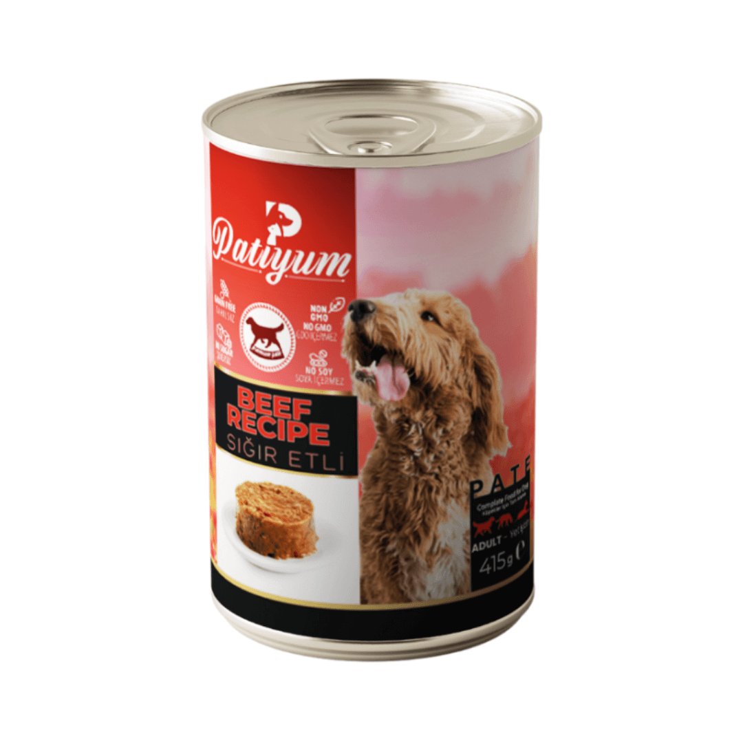 Patiyum | Wet Food for Adult Dog with Beef Pate Patiyum Wet Food for Adult Dog with Beef Pate - Image 1