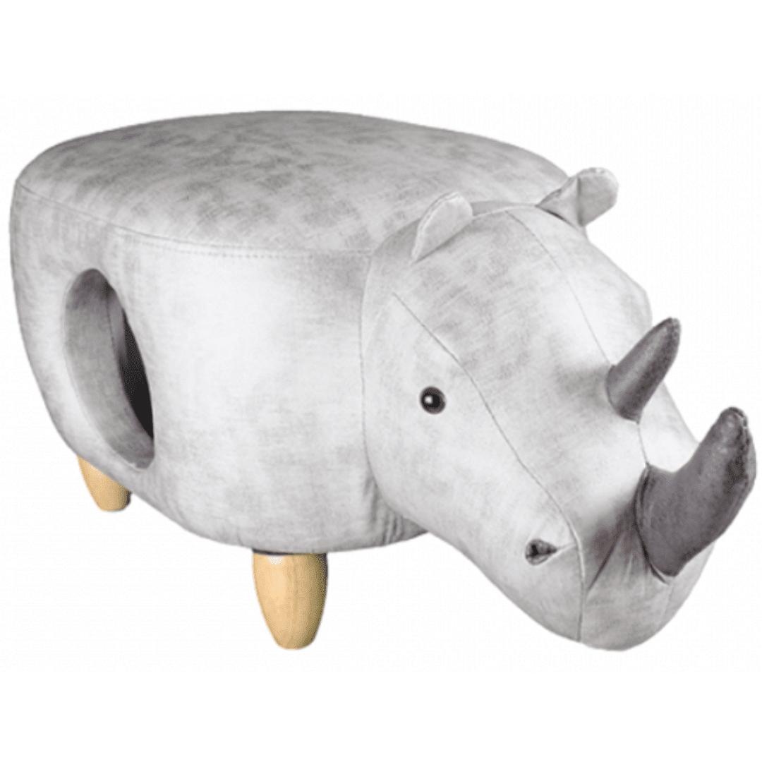 Cat House & Footstool in the Shape of a Rhinoceros Cat House & Footstool in the Shape of a Rhinoceros - Image 1