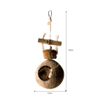 Coolla Pet | Coconut Shell Bird Toy AYCA290 - Image 2
