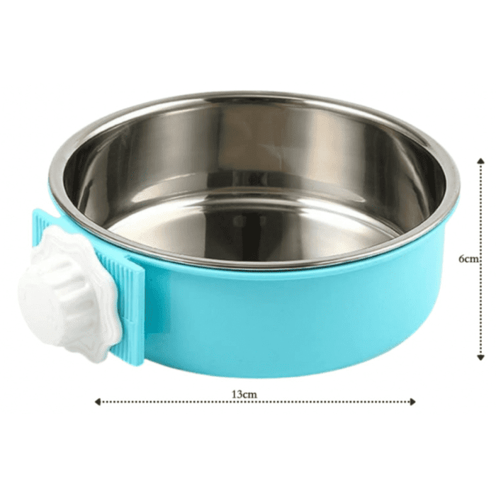Stainless Steel Pet Hanging Bowl 2 IN 1 AF109M - Image 3