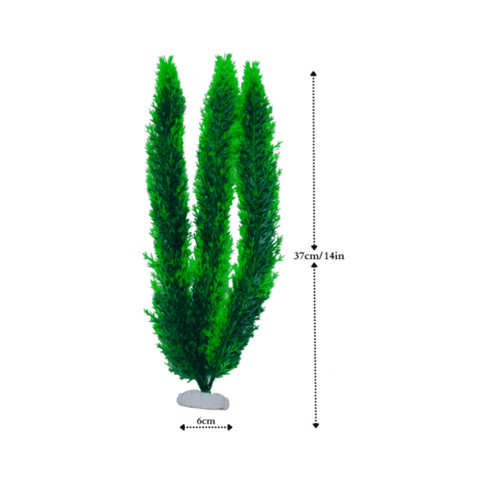 Plastic Plant For Aquarium Decoration (37cm) - Image 2