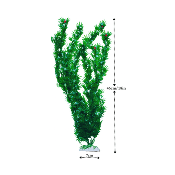 Plastic Plant For Aquarium Decoration (46cm) - Image 2