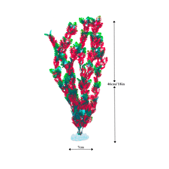 Plastic Plant For Aquarium Decoration (46cm) - Image 2