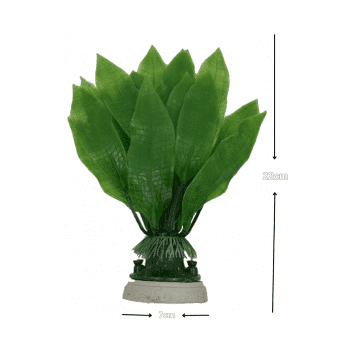 Plastic Plant For Aquarium Decoration (22cm) - Image 2