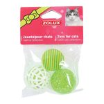 Zolux Assorted Cat Balls 3 Pieces 4 cm