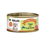 Sparkles Wet Food for Adult Cat with Tuna and Crab Surimi in Gravy