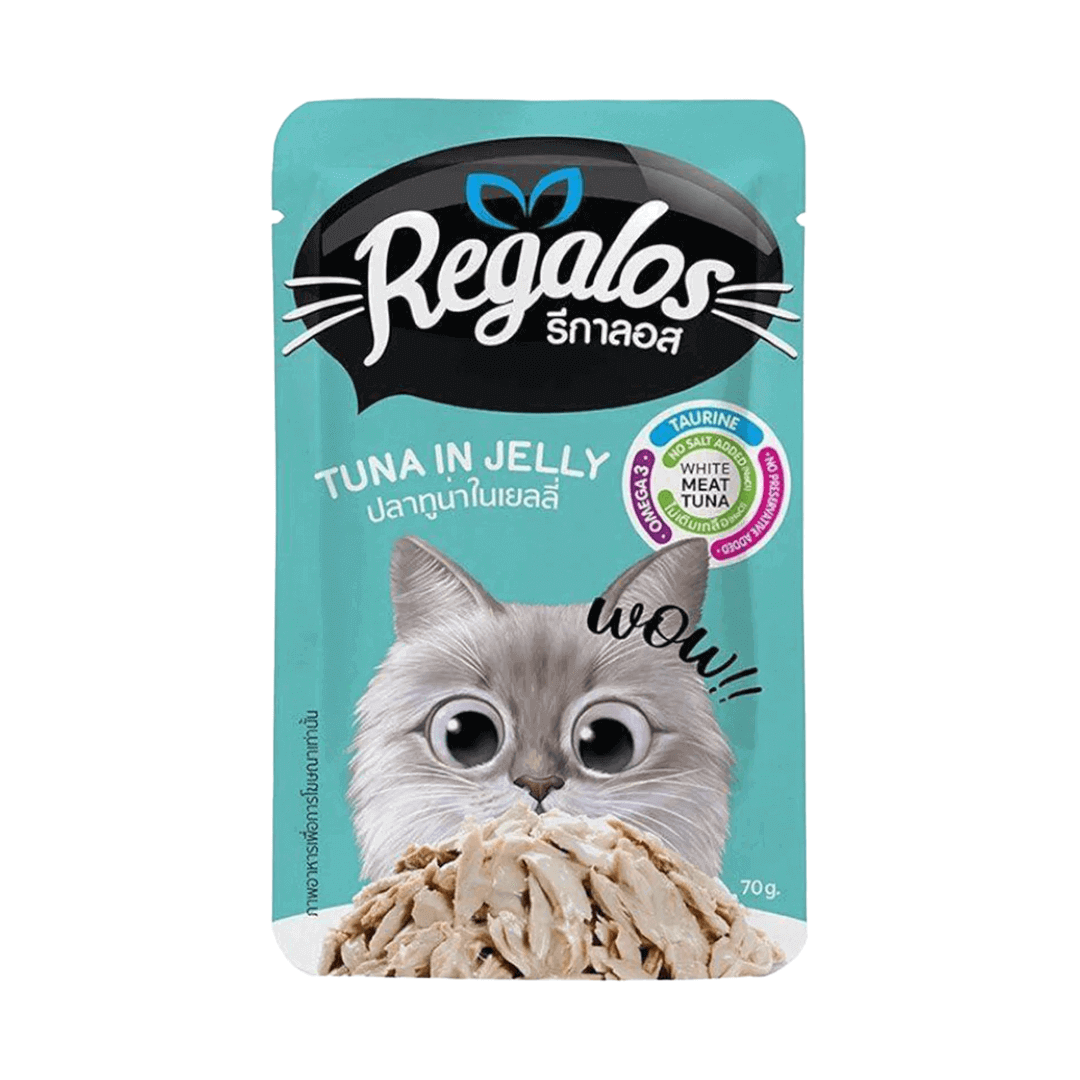 Regalos Wet Food For Adult Cats Tuna in Jelly 70g Regalos Wet Food For Adult Cats Tuna in Jelly - Image 1