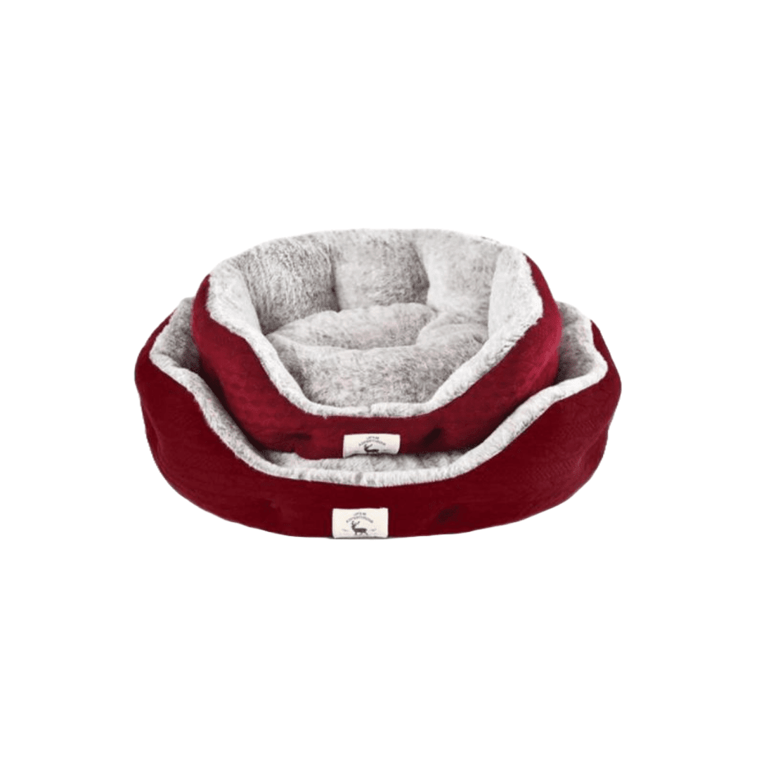 Feline Go Cat Bed Red 57x50cm سرير القطط فيلاين جو أحمر 57x50 سم - الصورة 1