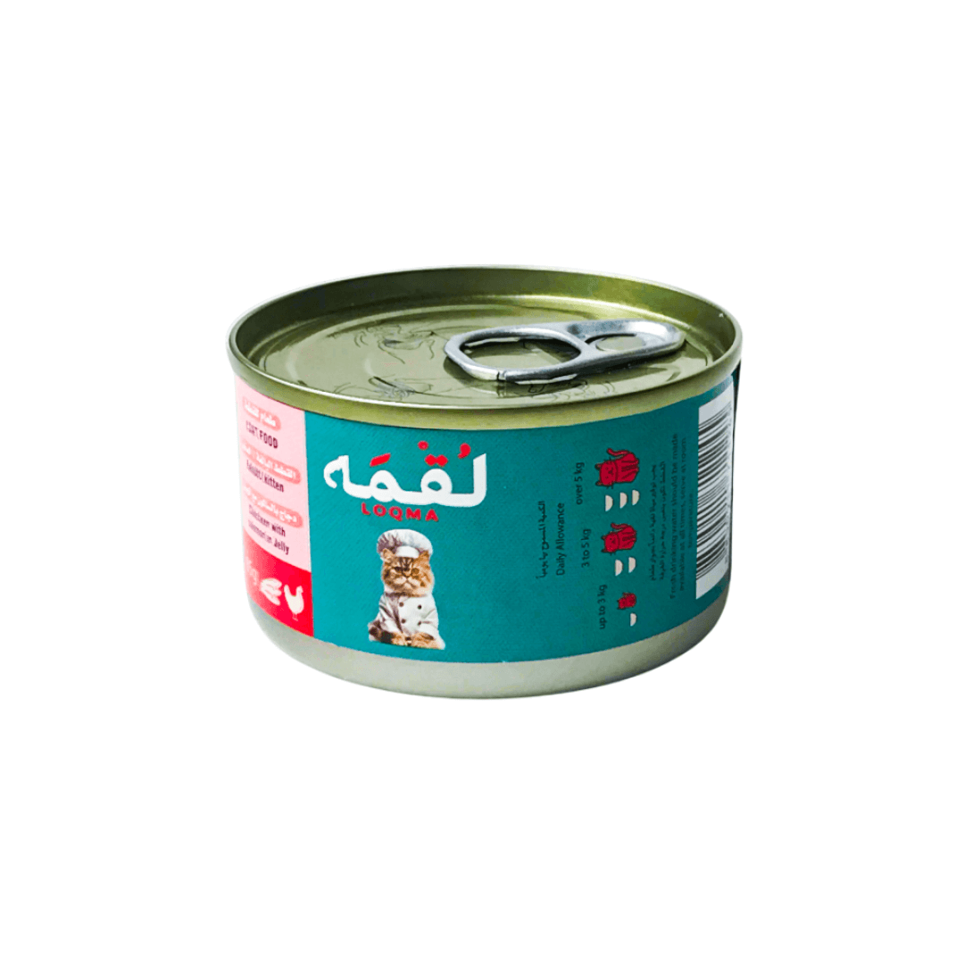 Loqma | Cat Food Chicken With Salmon in Jelly طعام القطط لقمة بالدجاج والسلمون في الجيلي - الصورة 1