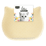 Cat Shape Mat Litter Locker