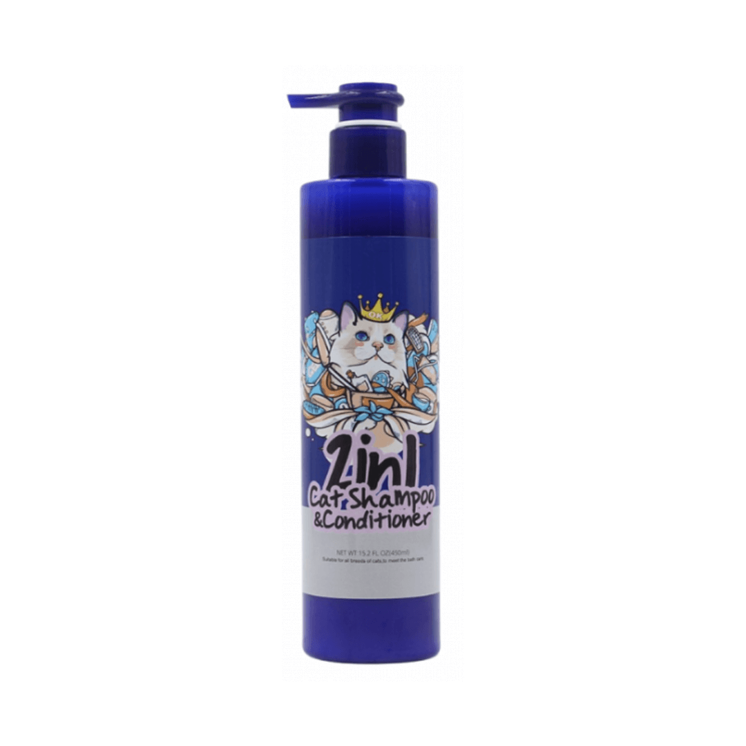 2in1 shampoo & conditioner for cats شامبو وبلسم 2 في 1 للقطط - الصورة 1