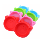 Cat Shape Double Pet Feeding Dish