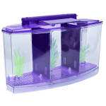 Triple Tank For Fighter Fish with LED Lighting