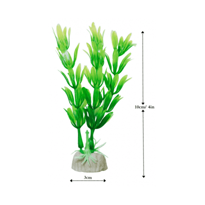 Plastic Plant For Aquarium Decoration (10cm) - Image 2
