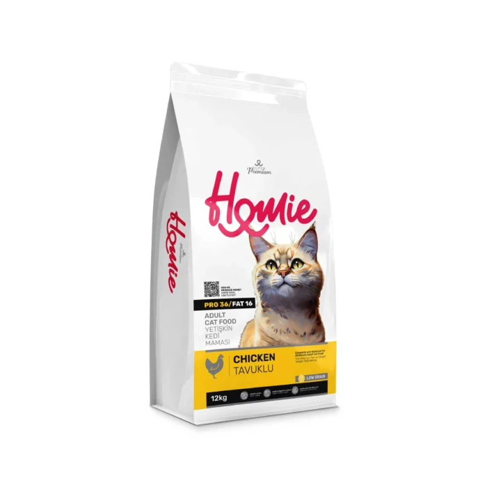 Homie Super Premium Low Grain Adult Cat Food with Chicken - Image 2