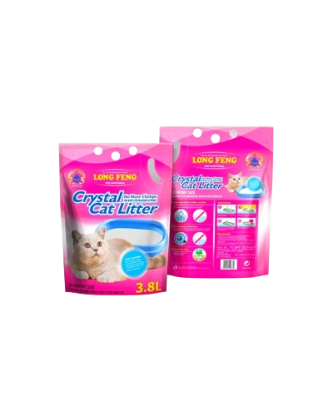 تصميم بدون عنوان (15) Long Feng Crystal Cat Litter Flower - Image 1
