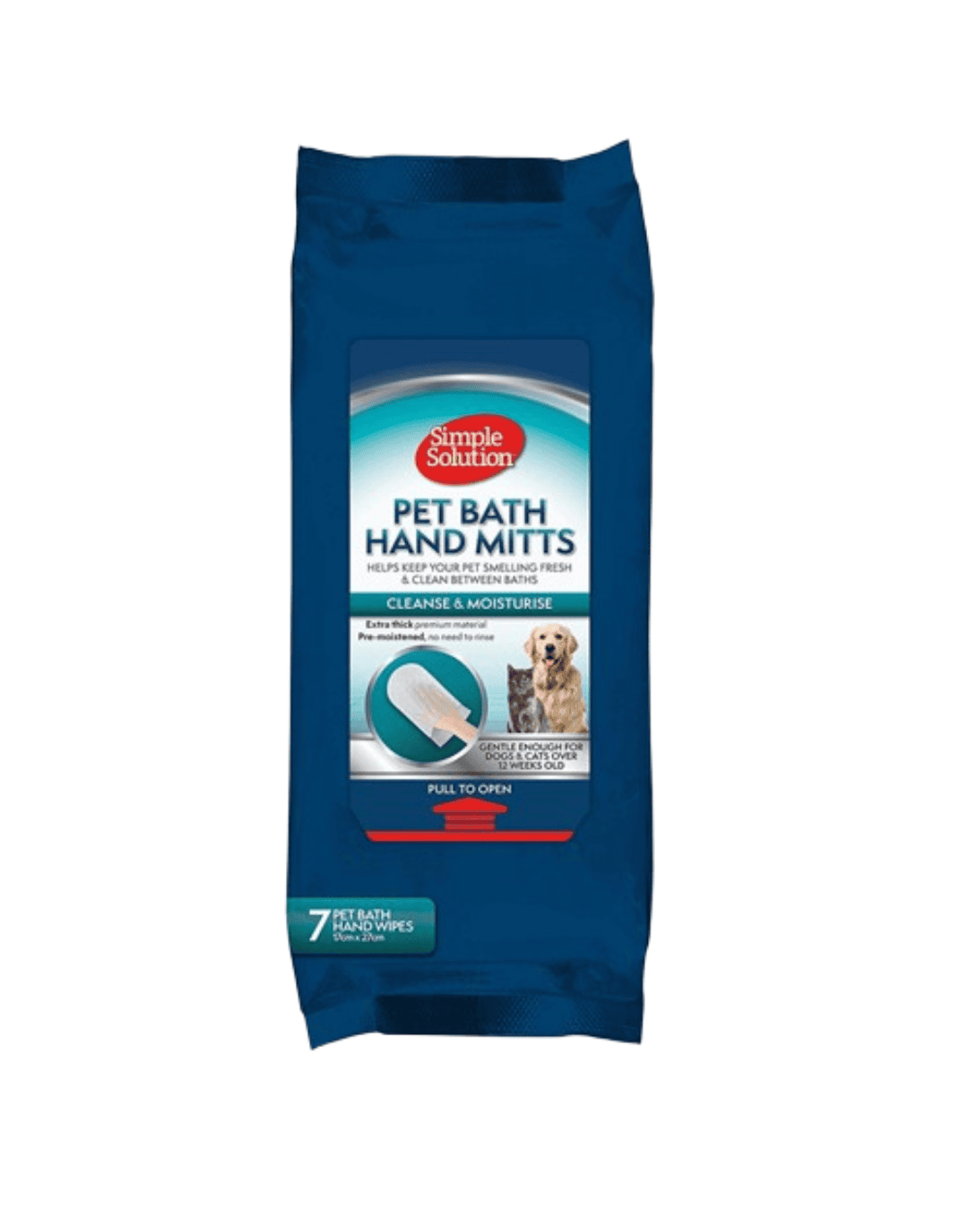 تصميم بدون عنوان (18) Simple Solution Pet Bath Hand Mitts Wipes - Image 1